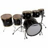 Black Yamaha PHX 22-inch 6-piece drum shell pack with gold hardware.