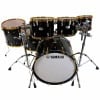 Yamaha PHX 22-inch 6-piece shell pack in solid black with gold hardware.