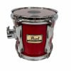 Red Pearl Blx 8-inch tom drum with chrome hardware and badge.