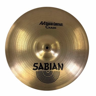Sabian AA 17-inch Sound Control Crash Cymbal for drumming.