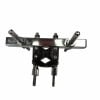 Percussion clamp with metal rods and mounting bracket for drum accessories.