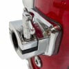 Close-up of Pearl Blx 8in tom drum mount with chrome hardware.