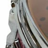 Close-up of Pearl Blx 8in tom drum with chrome hardware and natural finish.