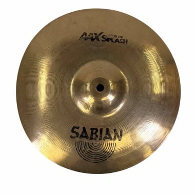 Sabian AAX 12-inch splash cymbal for drumming and percussion.