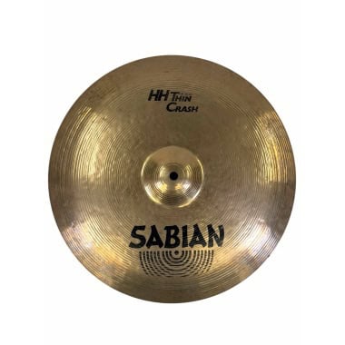 Sabian HH Thin Crash Cymbal for drumming and percussion.