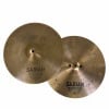 Sabian AA 14-inch Sizzle Hats cymbals for drumming.