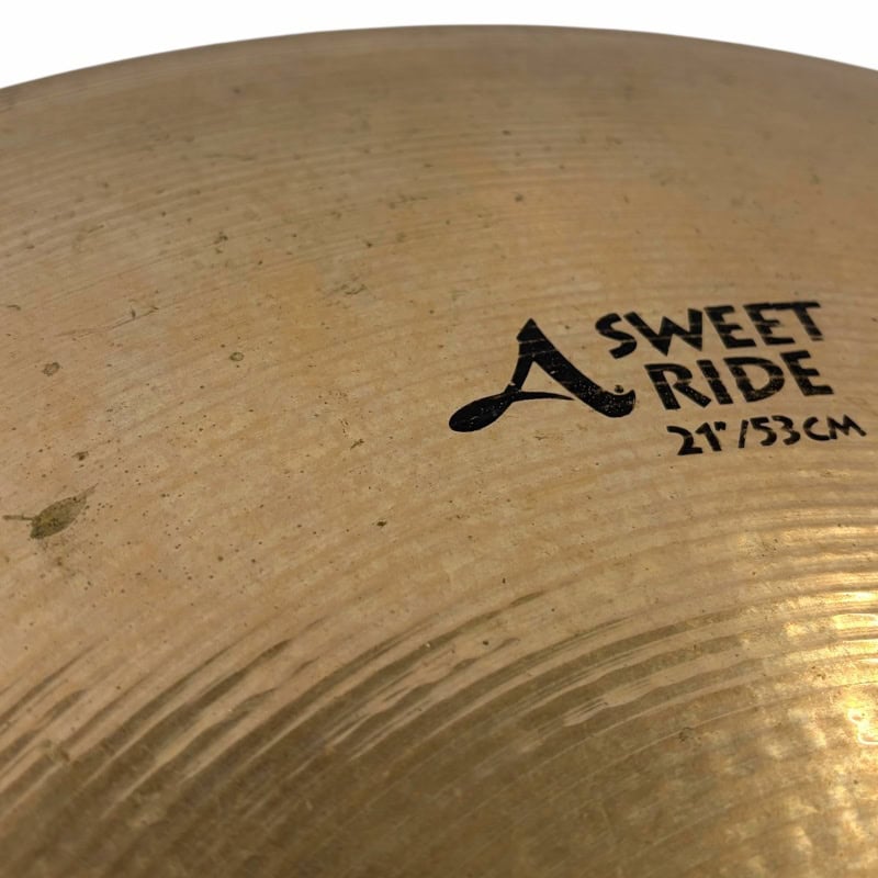 Zildjian A 21in Sweet Ride cymbal for drummers and percussionists.