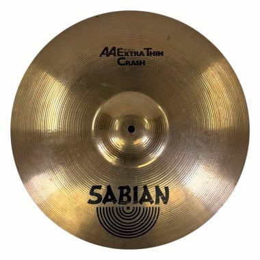 Sabian AA 18in Extra Thin Crash cymbal for drummers and percussionists.