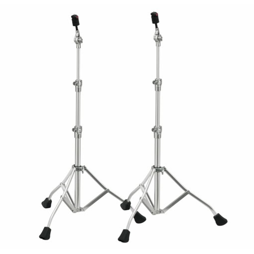 Pair of Tama Spartan Straight Cymbal Stands for drumming setups.