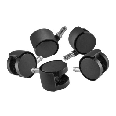 Set of 5 Roc N Soc drum casters for drum throne stability.