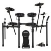 Roland TD-07DMK2 electronic drum kit with cymbals and pads for drumming practice.