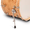 Close-up of DW Design Series drum shell with hardware details.