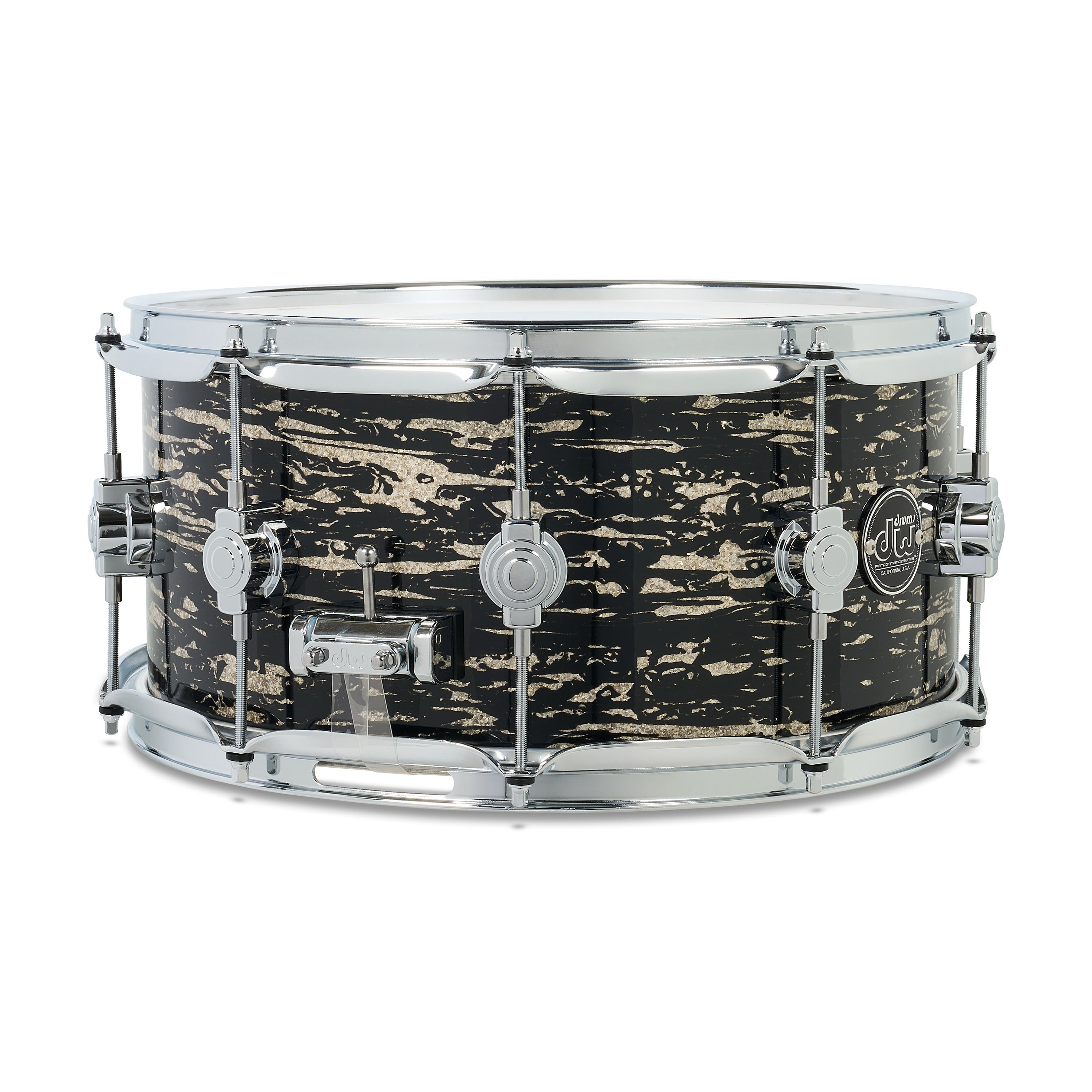 DW Performance Series 14x6.5in snare drum with black oyster finish.