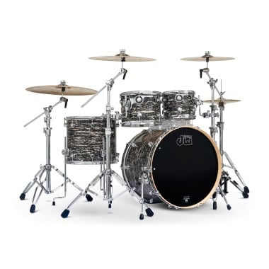 DW Performance 22-inch drum shell pack in Black Oyster finish for professional drummers.