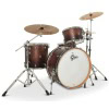 Full drum set with cymbals and bass drum for drummers and percussionists.