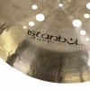 Close-up of Istanbul Agop 20in Ion China cymbal with logo and holes.