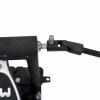 Close-up of DW 7000 Series double bass drum pedal mechanism.
