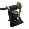 Double bass drum pedal with chain drive for drummers.