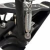 Close-up of DW 7000 Series double bass drum pedal mechanism.