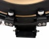 Close-up of drum mounting hardware on Ludwig shell pack.