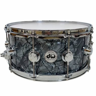 Drummers Only DW Collectors 14x6.5in snare drum in grey marine finish.