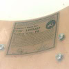 Close-up of DW Collector's Maple 333 Snare Drum with serial and model details.