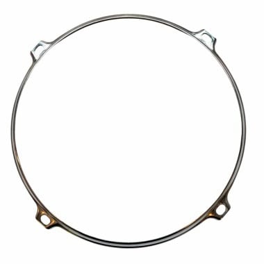 8-inch 4 lug drum hoop for drum shells and hardware.