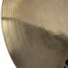 Close-up of Sabian AAX 16in Bright Crash cymbal with detailed grooves.