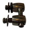 Drum hardware locking I-lugs for secure drum tuning and stability.