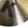Close-up of Zildjian K 20-inch ride cymbal with logo visible.