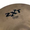 Close-up of Zildjian ZXT 12in Flash Splash cymbal with logo and size details.