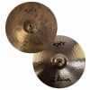 Pair of Zildjian ZXT 14-inch solid hi-hat cymbals for drumming.