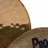 Close-up of Zildjian ZXT 14in solid hi-hat cymbals for drumming.
