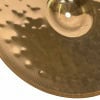 Close-up of Zildjian ZXT 14in solid hi-hats cymbals showing detailed grooves and finish.