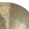 Close-up of a traditional jazz ride cymbal for drum set.