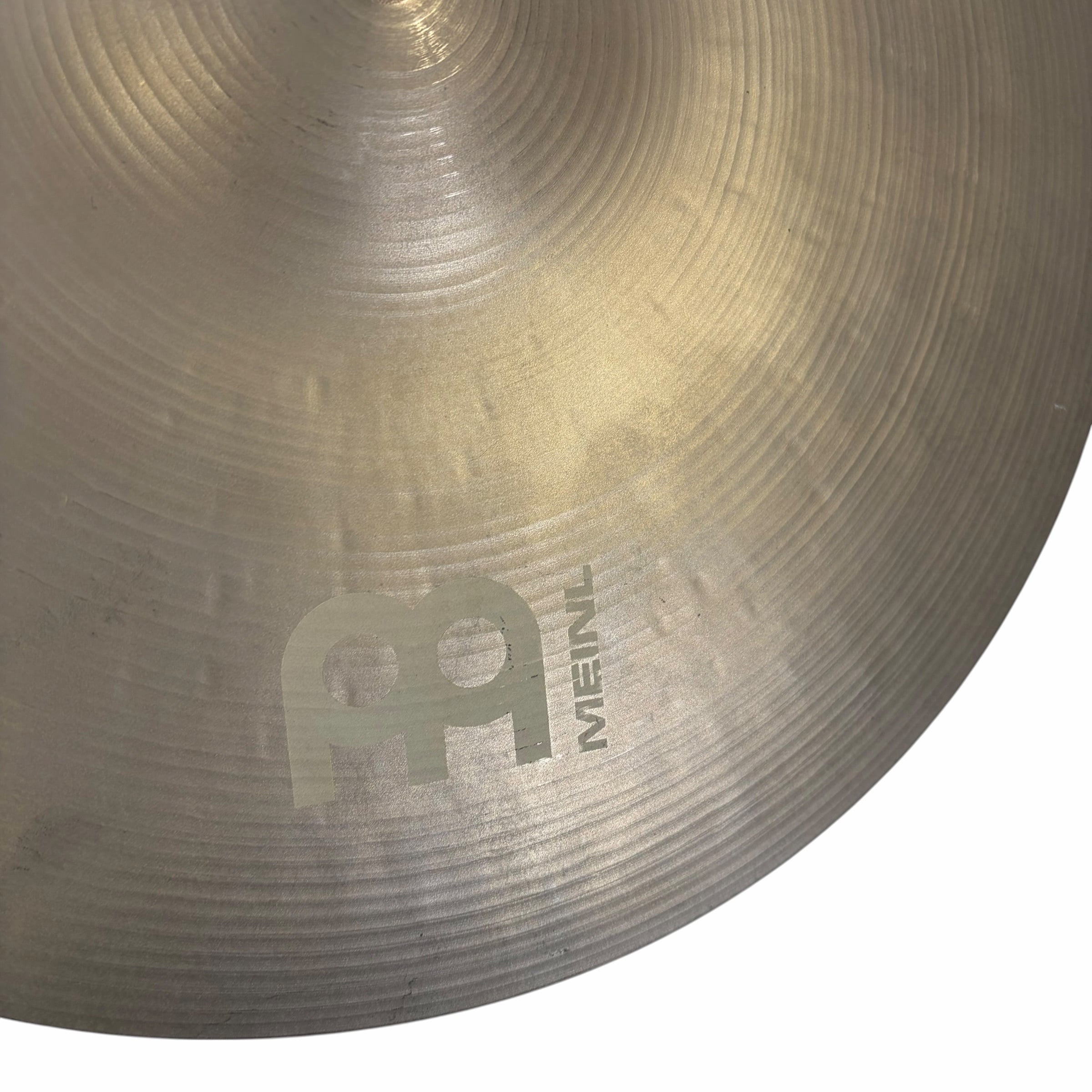 Close-up of Meinl Byzance Vintage 14in Sand Hats cymbals.