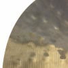 Close-up of Meinl Byzance Extra Dry 18in Thin Crash cymbal surface details.