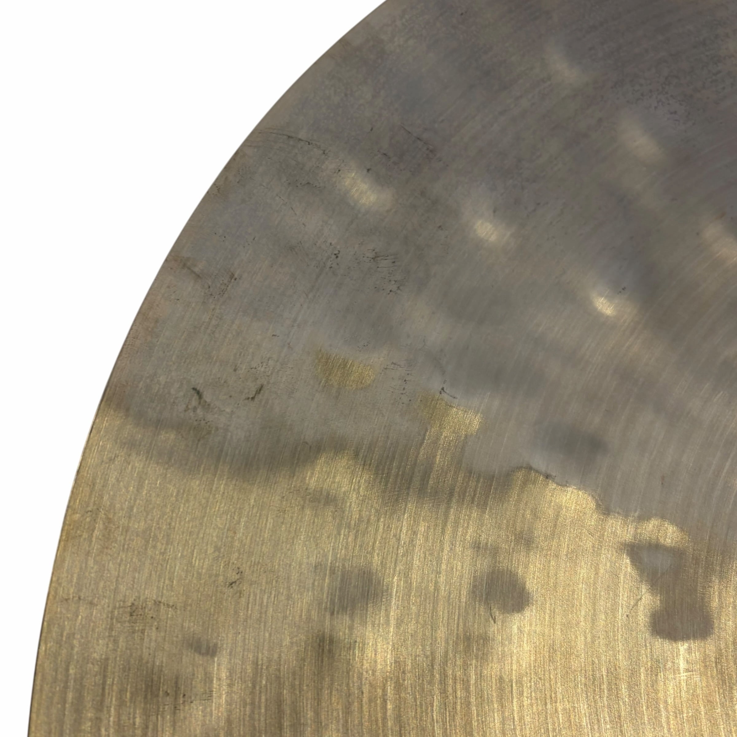 Close-up of Meinl Byzance Extra Dry 18in Thin Crash cymbal surface details.