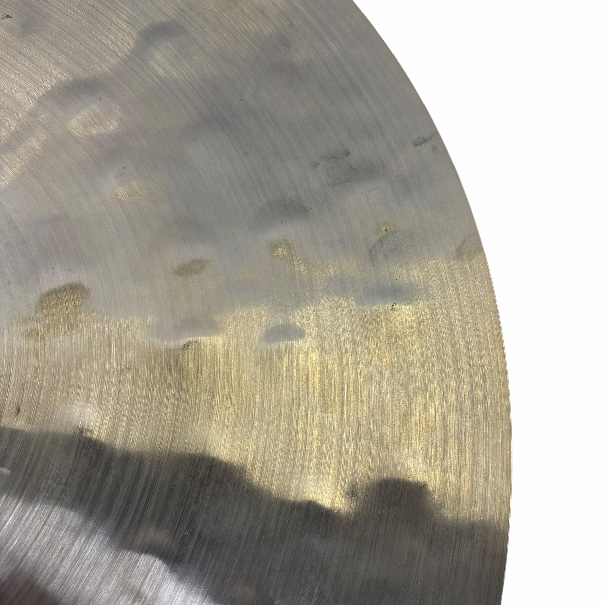 Close-up of Meinl Byzance Extra Dry 18in Thin Crash Cymbal surface.