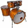 Yamaha Absolute Hybrid Maple 22in drum set in vintage natural finish.