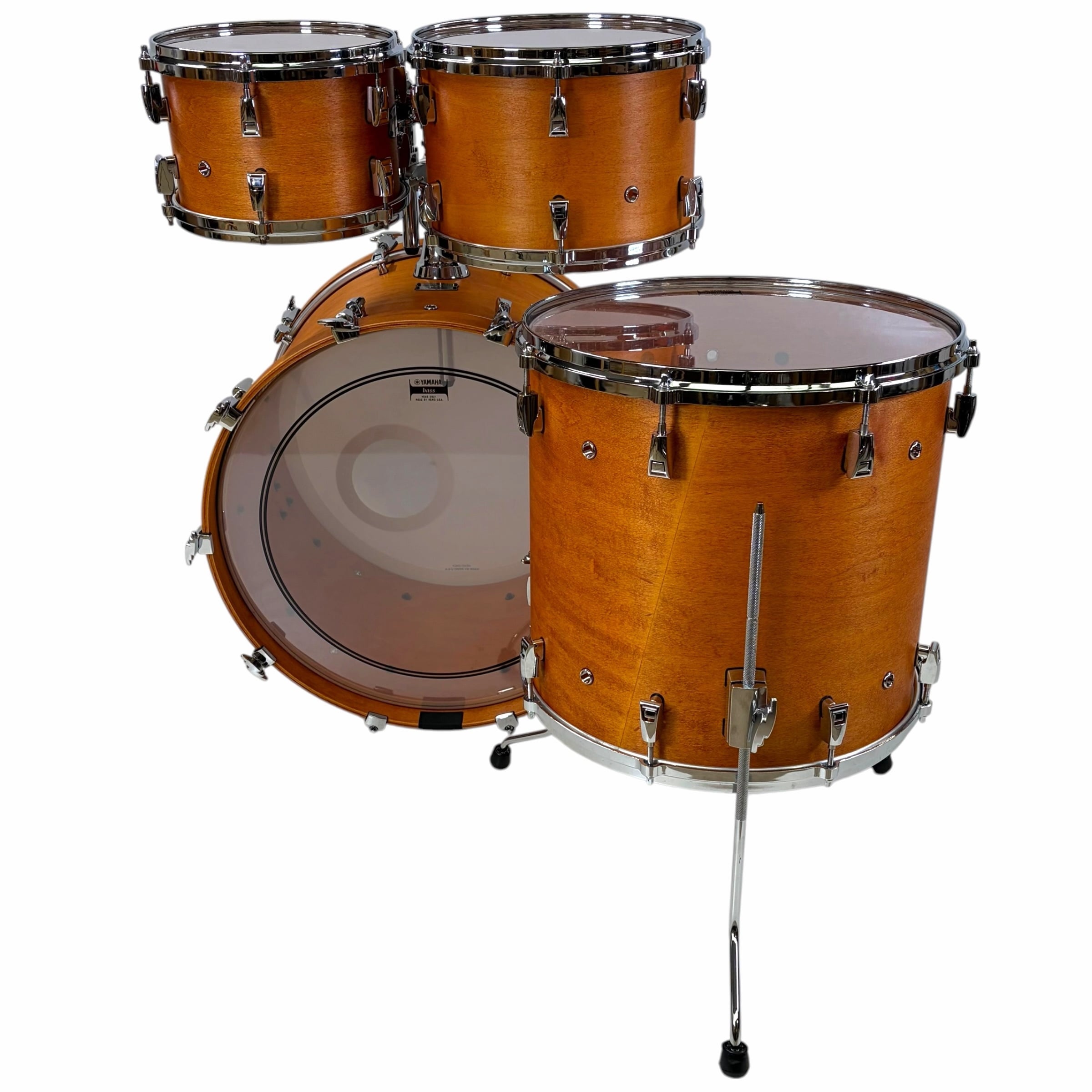 Yamaha Hybrid Maple 22in drum shell pack in vintage natural finish.