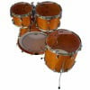 Yamaha Absolute Hybrid Maple 22in drum shell pack in Vintage Natural finish.