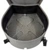Granite hardcase lined snare drum case with head compartment for drums.