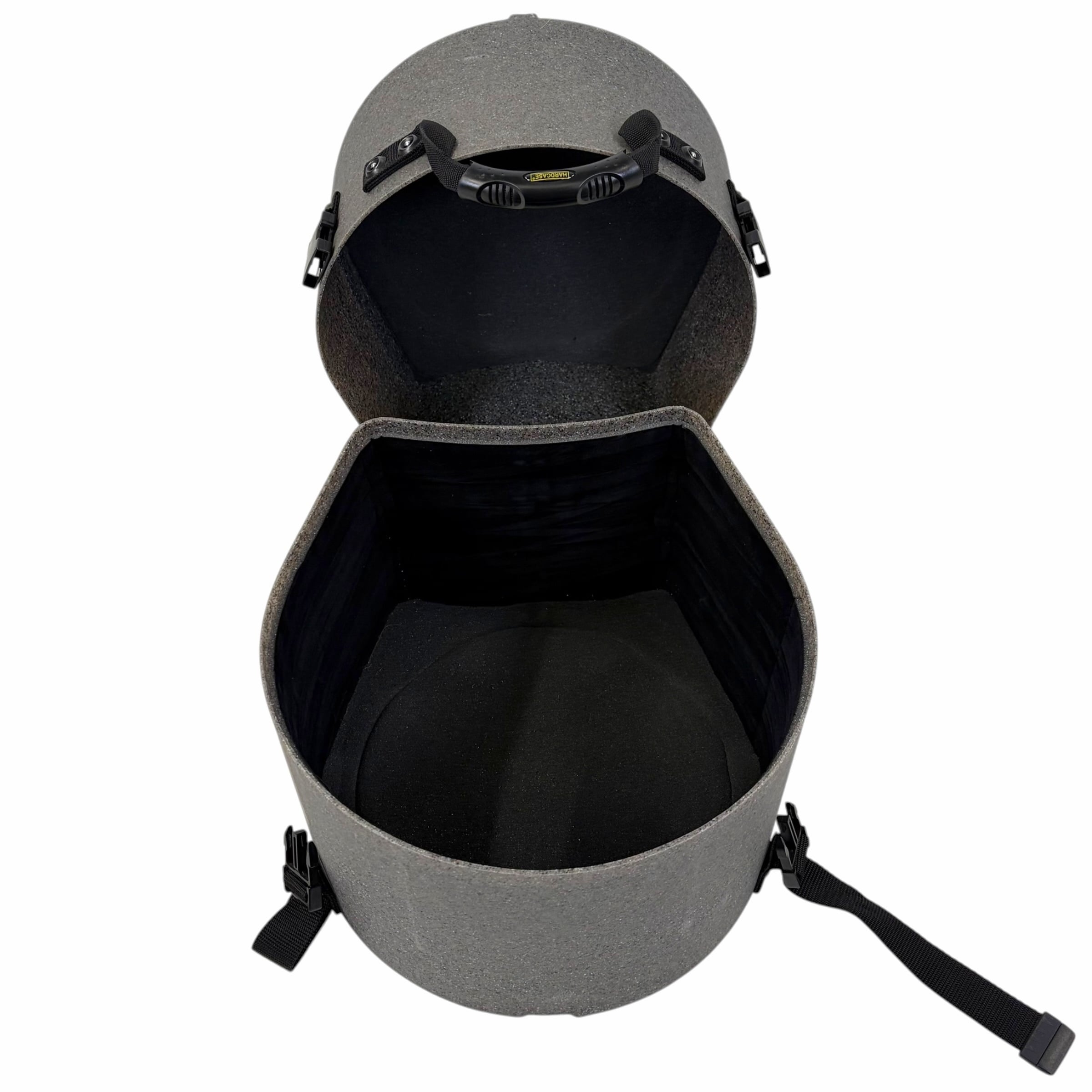 Granite drum case for 10-inch toms with protective lining and secure straps.