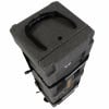 Durable 28-inch hardware case with wheels for drummers and equipment transport.
