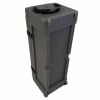 Durable 28-inch hardware case with wheels for drum equipment transport.