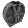 Granite hard cymbal case for 9-piece drum set with wheels and handle.
