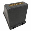 Durable granite bass pedal case for drummers with secure locks.
