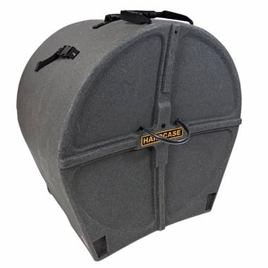 Granite 22-inch bass drum case with padding and secure lock system.