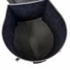Granite 22-inch bass drum case with lining for protection.